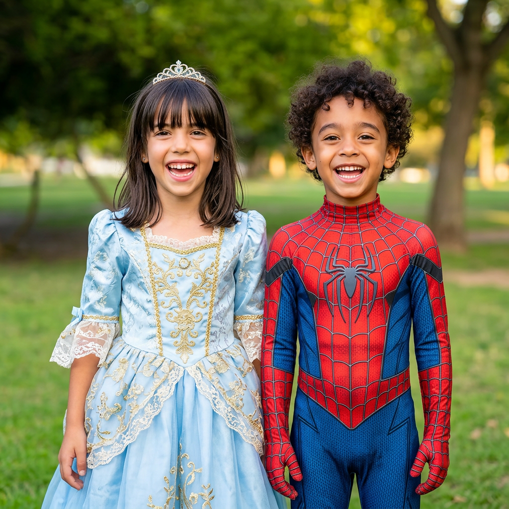 Foto infantil realista criada com IA